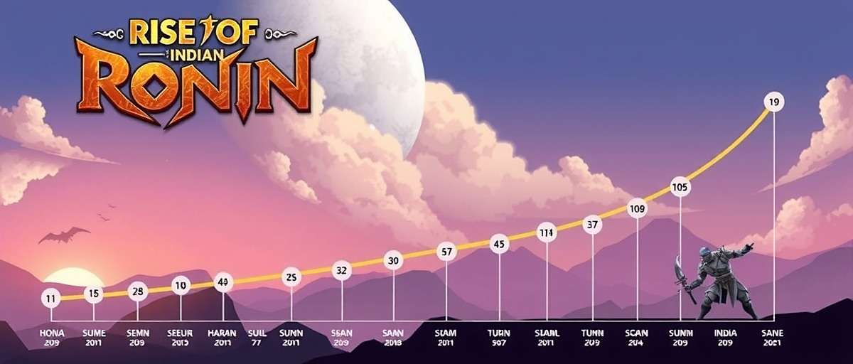 Rise of the Indian Ronin - Download Growth in India Rise of the Indian Ronin download growth graph showing increasing popularity across different Indian states